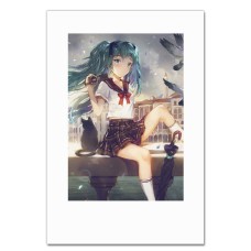 Notebooks A5 with print Hatsune Miku With Cat -