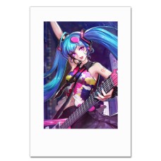 Notebooks A5 with print Hatsune Miku Guitar Hero -