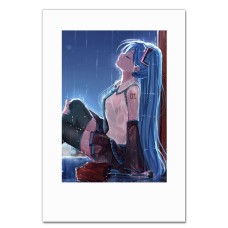 Notebooks A5 with print Hatsune Miku Rain -