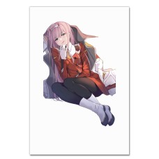 Notebooks A5 with print Darling In The Franxx Cute Zero Two -