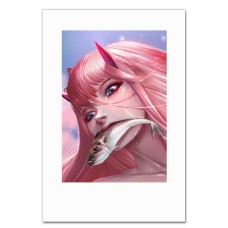 Notebooks A5 with print Darling In The Franxx Zero Two With Fish -