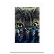 Блокнот А5 с принтом Лего И Кот -