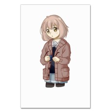 Notebooks A5 with print Beyond The Boundary Mirai Kuriyama -