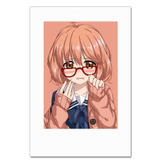 Notebooks A5 with print Beyond The Boundary Kuriyama Mirai -