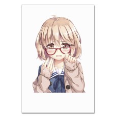 Notebooks A5 with print Beyond The Boundary Crying Kuriyama Mirai -