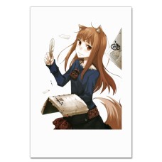 Блокнот А5 с принтом Волчица И Пряности Холо И Книга -