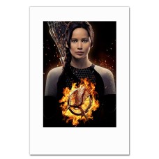 Notebooks A5 with print The Hunger Games Katniss Everdeen Fire Logo Print -