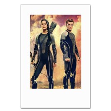 Notebooks A5 with print The Hunger Games Katniss Everdeen And Peeta Mellark -