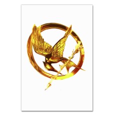 Notebooks A5 with print The Hunger Games Gold Bird -