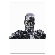 Notebooks A5 with print The Terminator Robot Face -