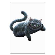 Notebooks A5 with print Alice In Wonderland Cheshire Cat -