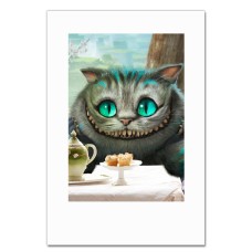 Notebooks A5 with print Alice In Wonderland Cheshire Cat Hero -