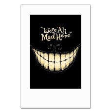 Notebooks A5 with print Alice In Wonderland We Are All Mad Here Smile -