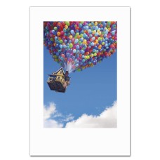 Notebooks A5 with print Up Flying House -