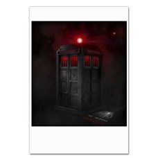 Notebooks A5 with print Doctor Who Dark Tardis -