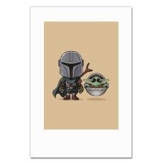 Notebooks A5 with print The Mandalorian Art Heroes -