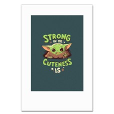Notebooks A5 with print The Mandalorian Strong Cuteness -
