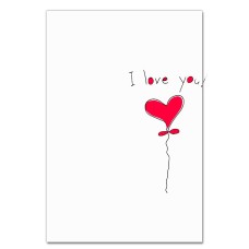 Notebooks A5 with print Valentine's Day I Love You Heart -