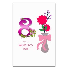 Блокнот А5 з принтом З 8 Березня! Щасливий Жіночий День Принт -