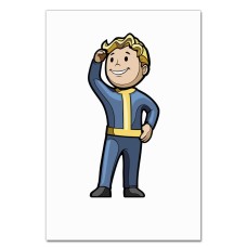Блокнот А5 с принтом Фоллаут Герой -