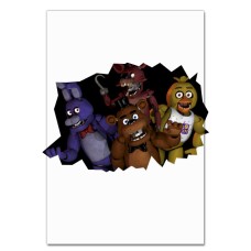 Notebooks A5 with print Five Nights At Freddy's Scary Toys -