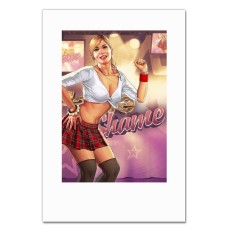 Блокнот А5 с принтом ГТА Shame Девушка Принт -