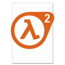 Блокнот А5 с принтом Халф Лайф 2 Логотип -