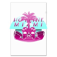 Блокнот А5 с принтом Хотлайн Маями Логотип Принт -