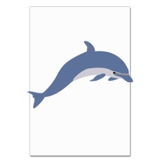 Notebooks A5 with print Cute Dolphin -