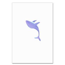 Notebooks A5 with print Violet Whale -