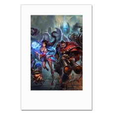 Блокнот А5 з принтом Ліга Легенд Милі Герої -