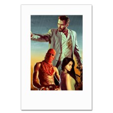 Блокнот А5 с принтом Макс Пейн Герои -