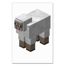 Блокнот А5 с принтом Майнкрафт Овечка -