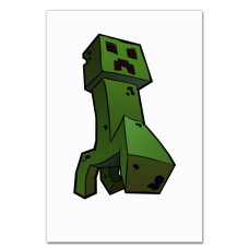 Блокнот А5 с принтом Майнкрафт Крипер -