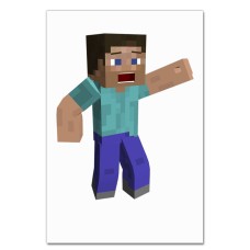 Блокнот А5 с принтом Майнкрафт Стив Герой -