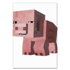 Блокнот А5 с принтом Майнкрафт Свинка -