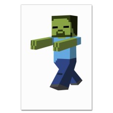 Блокнот А5 с принтом Майнкрафт Зомби -