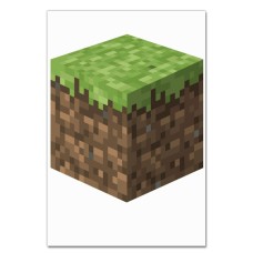 Блокнот А5 с принтом Майнкрафт Блок -