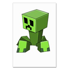 Блокнот А5 с принтом Майнкрафт Крипер Принт -