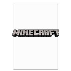 Блокнот А5 с принтом Майнкрафт Главный Логотип -