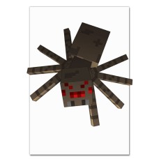 Блокнот А5 с принтом Майнкрафт Паук -