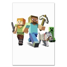 Блокнот А5 с принтом Майнкрафт Герои -