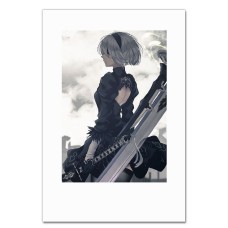 Блокнот А5 с принтом Ниер Автомата Девушка Тематика -