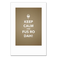 Notebooks A5 with print The Elder Scrolls Keep Calm And Fus Ro Dah -