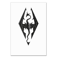 Notebooks A5 with print The Elder Scrolls Logo Skyrim -
