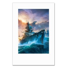 Notebooks A5 with print World Of Warships Theme Boat Print -