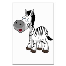 Notebooks A5 with print Funny Zebra From Cartoon -