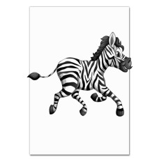 Notebooks A5 with print Small Zebra From Cartoon -