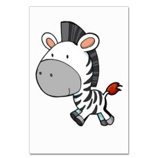 Notebooks A5 with print Cute Zebra From Cartoon -