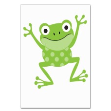 Notebooks A5 with print Green Frog From Cartoon -